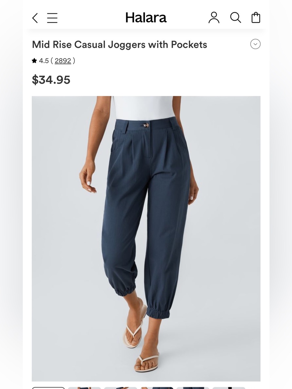 Halara MidRise Joggers with Pockets